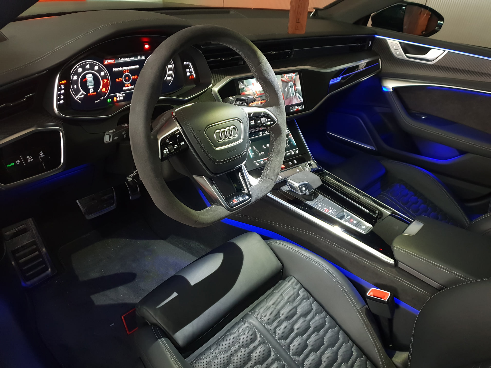 Audi RS7 wnętrze